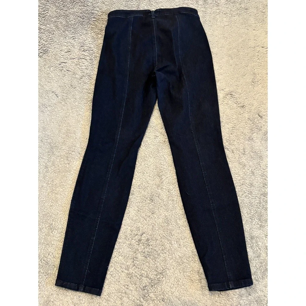 Guess Jeans Women 30 Blue Denim Dark Wash Skinny Front Leg Seams Casual Ankle